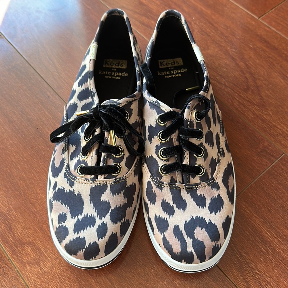 Kate Spade for Keds leopard sneakers